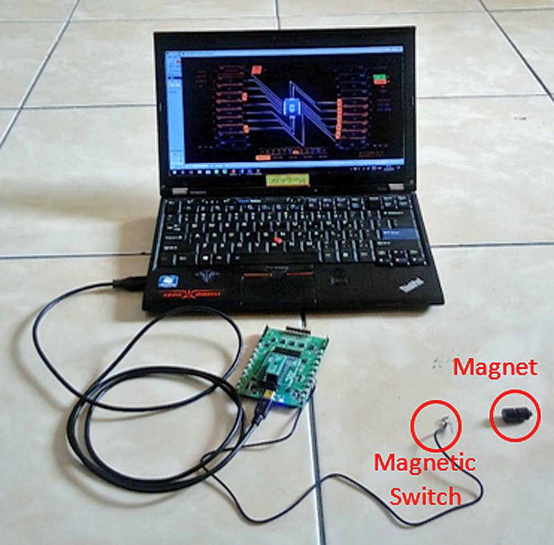 圖7：使用對話開發(fā)板模擬電路設(shè)計(jì)